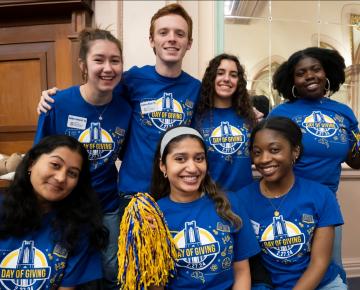 students pose for a photo during the 2024 pitt day of giving