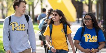 Students walking