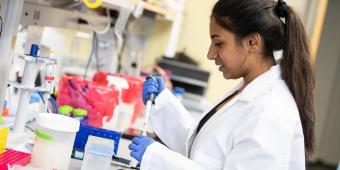 Girl in lab