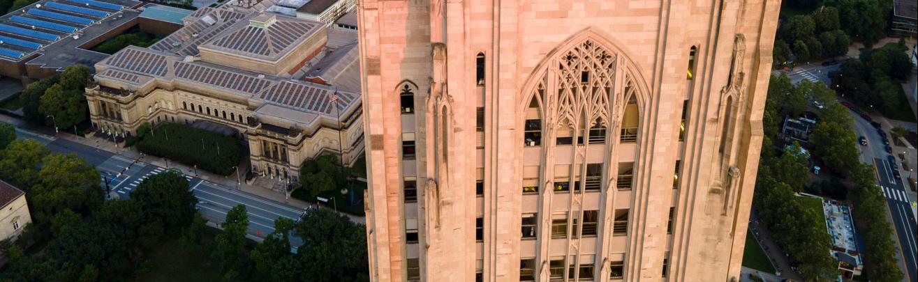 Cathedral of Learning drone view